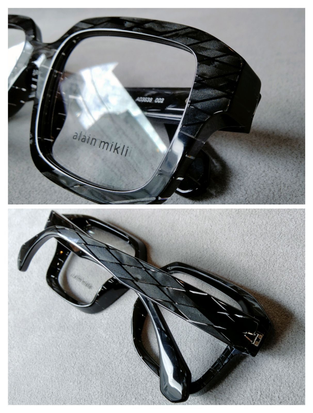 alain mikli paris（アランミクリ）『A03538』Col.002/BLACK RHOMBUS