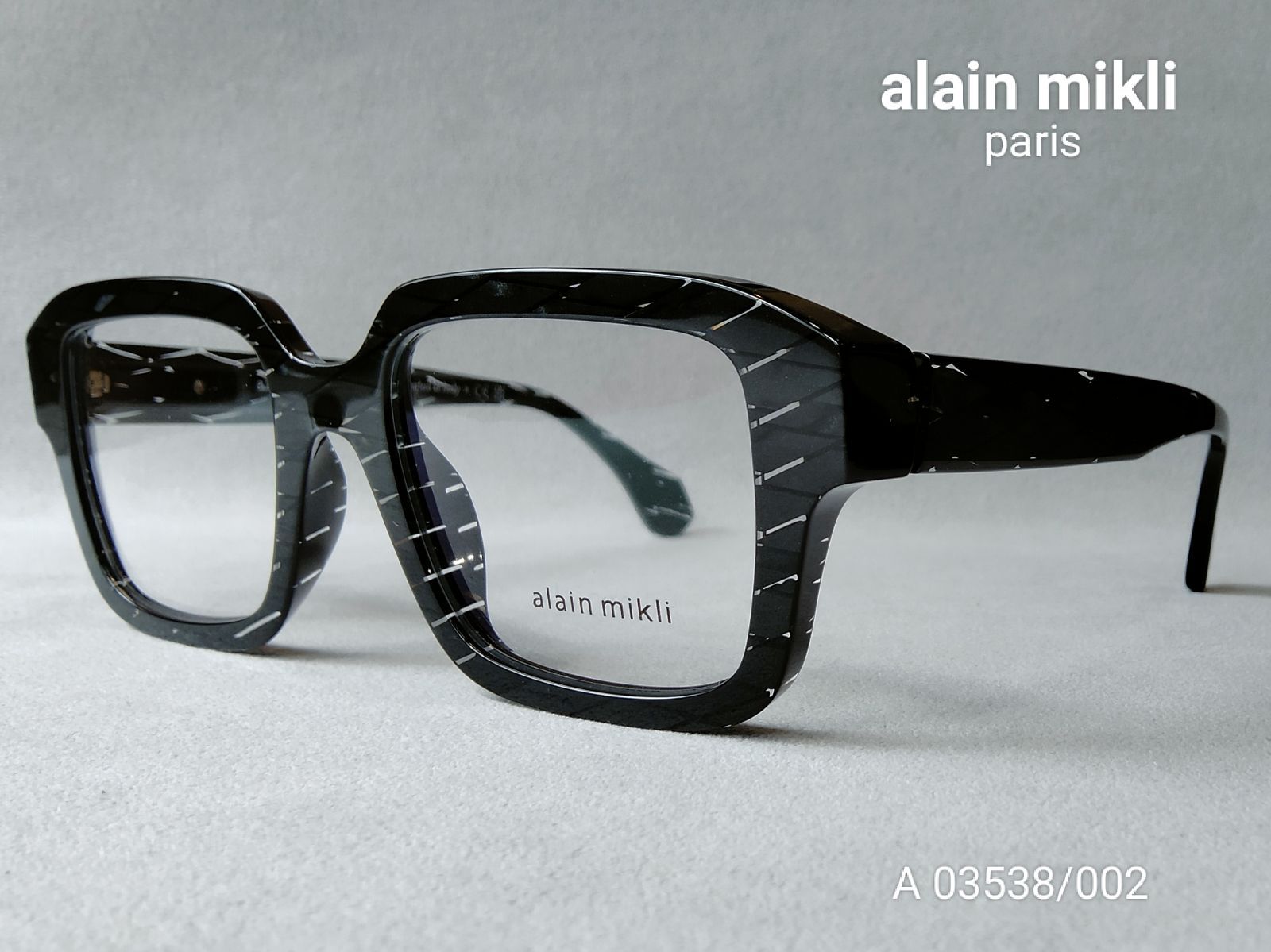 alain mikli paris（アランミクリ）『A03538』Col.002/BLACK RHOMBUS