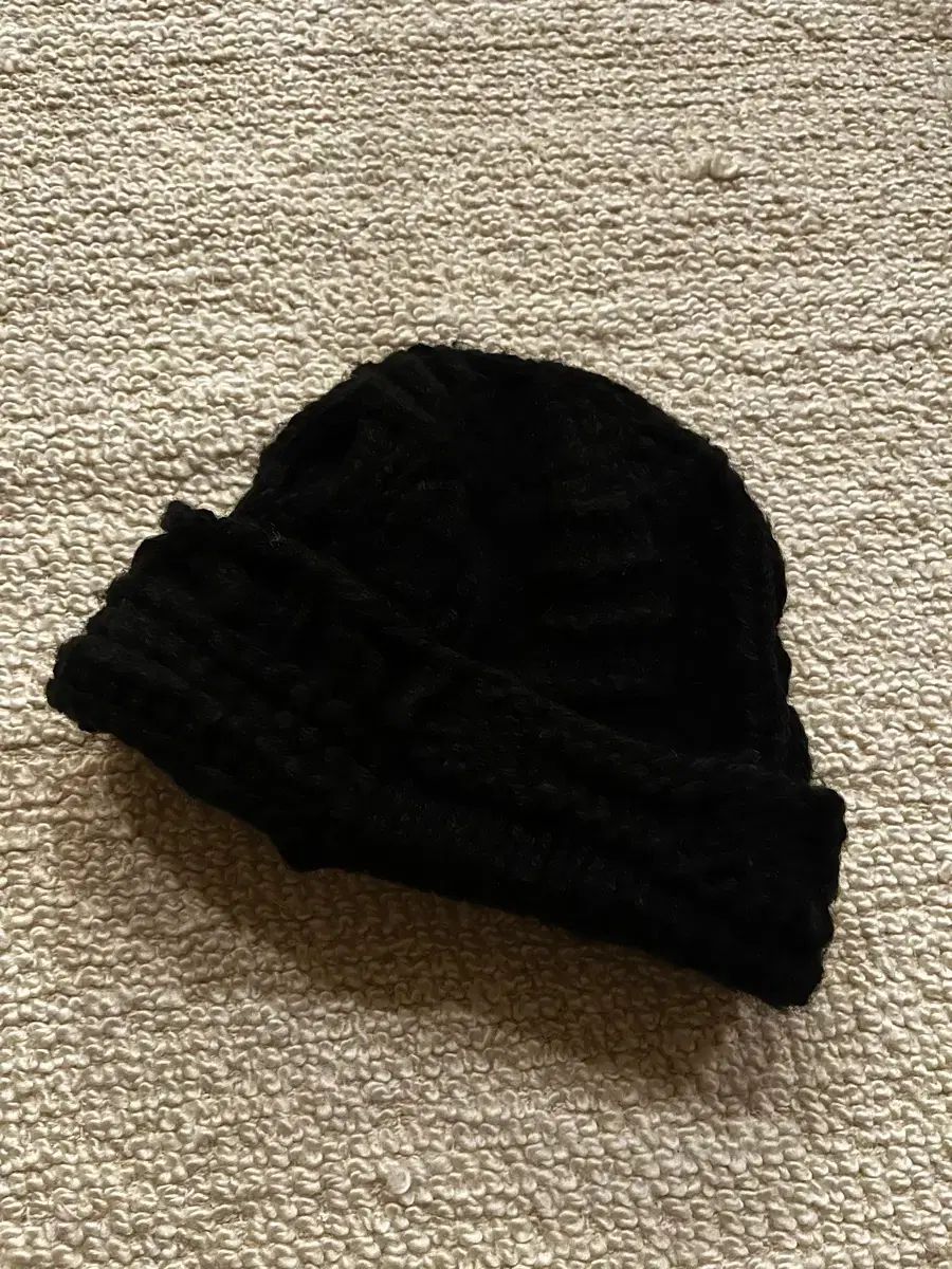 STUSSY ステューシー ニット パッチワーク ビーニー ブラック