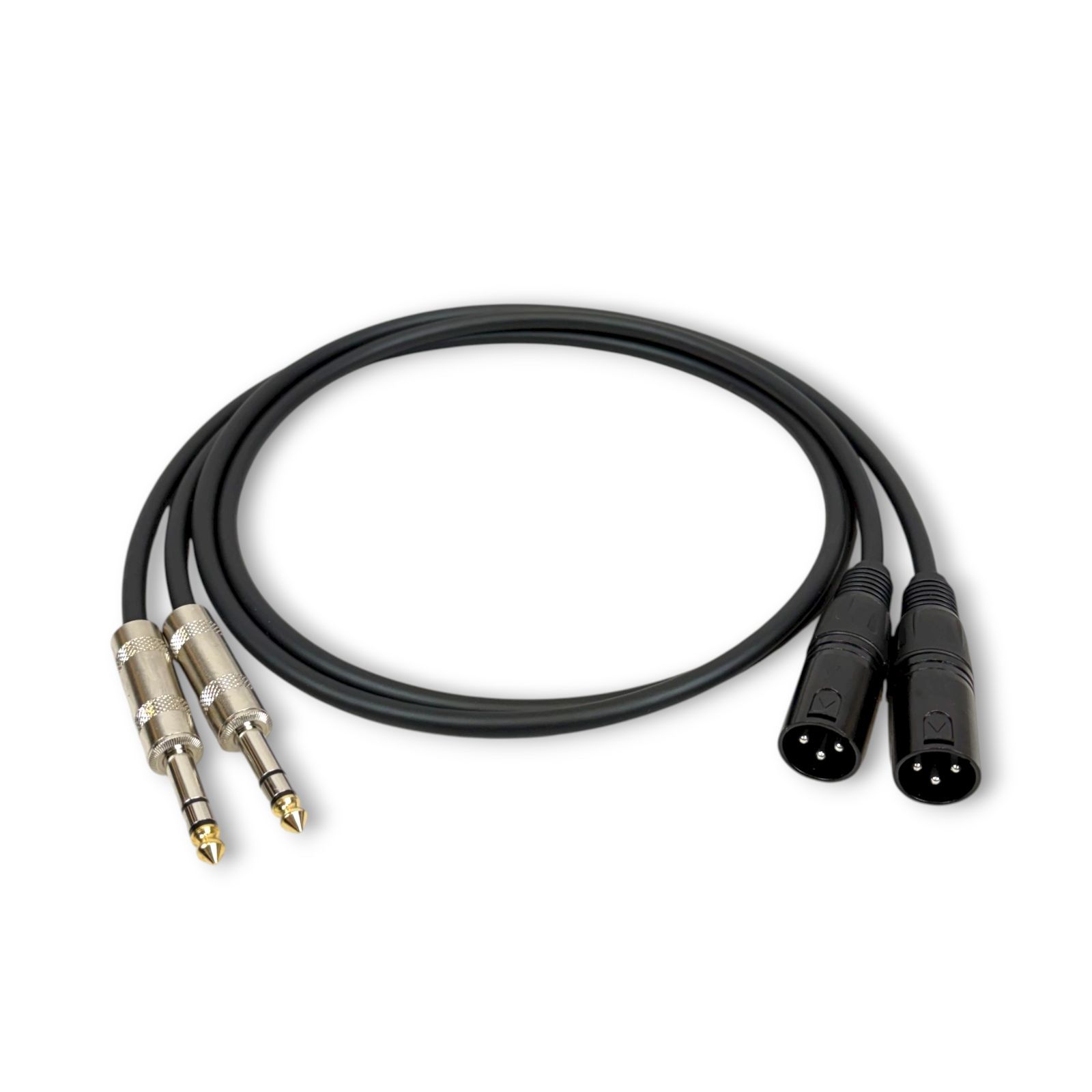 MOGAMI 2534 BLACK TRS XLR ケーブル 1m 2本セット - メルカリ