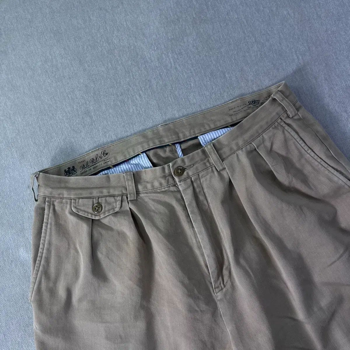 34 ポロラルフローレン 4タック 867 コットン バギーフィット パンツ