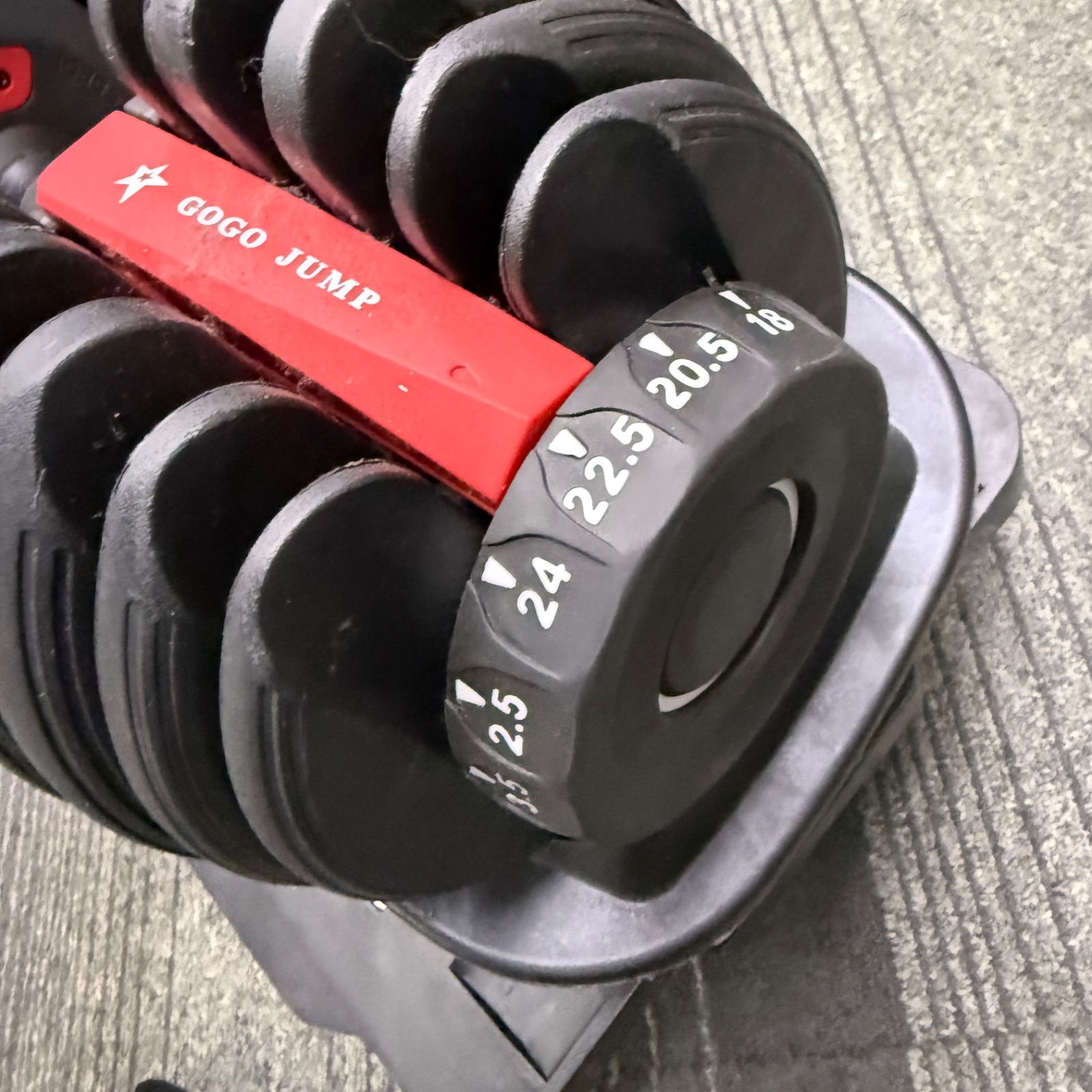 ☆GOGO JUMP☆調節可能ダンベル 24kg 1/2 フィットネス 筋トレ ジム