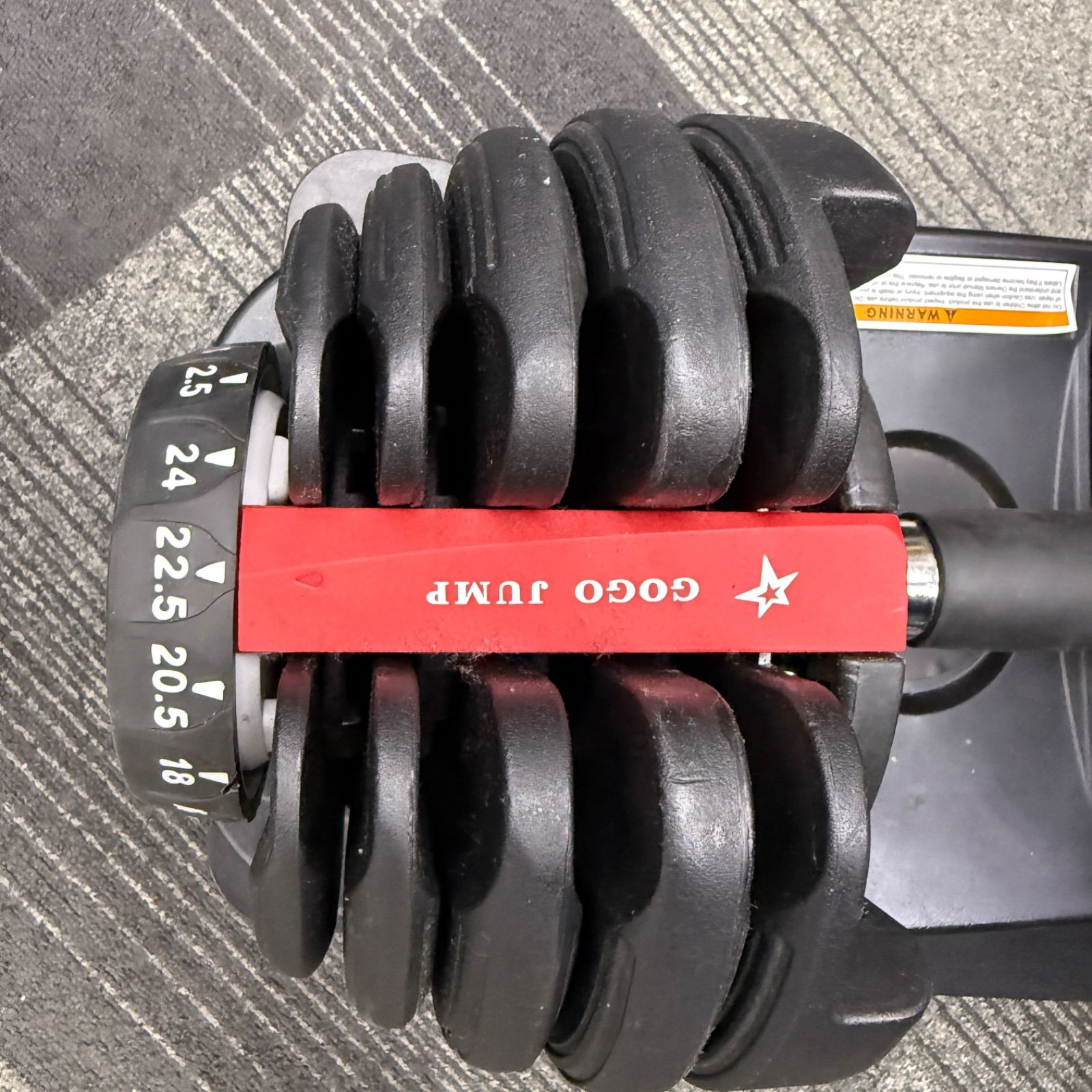 ☆GOGO JUMP☆調節可能ダンベル 24kg 1/2 フィットネス 筋トレ ジム