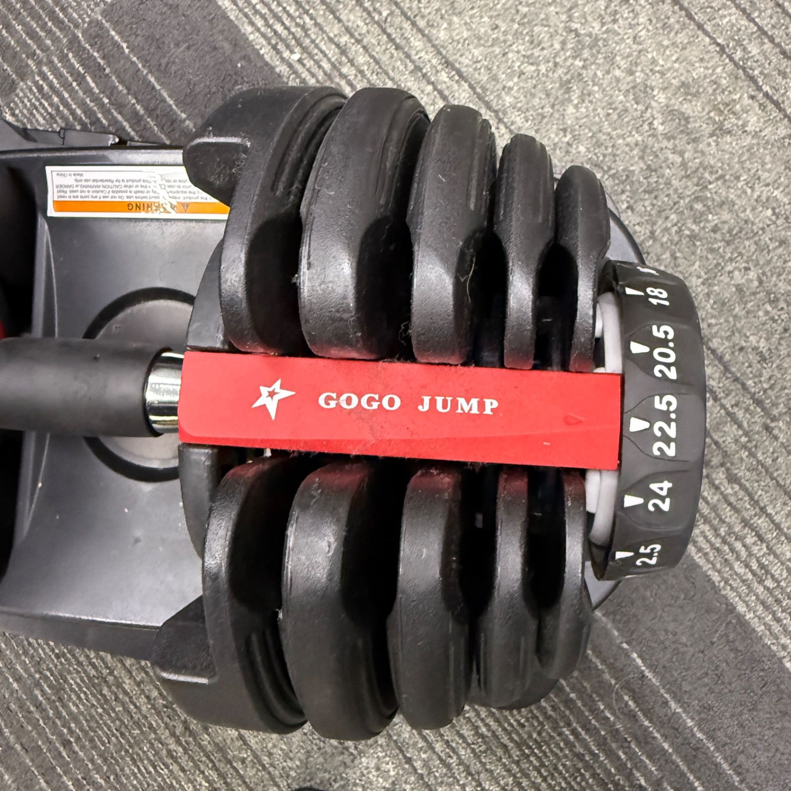 GOGO JUMP ダンベルセット 24kg （1/2）箱付き ☆GOGO JUMP☆調節可能ダンベル 24kg 1/2 フィットネス 筋トレ ジム