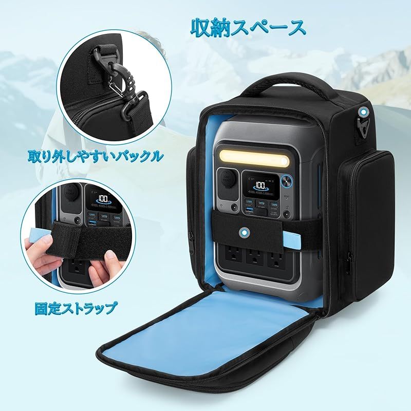 Trunab ポータブル電源 バッグ Anker SOLIX C300に適合して ポータブル