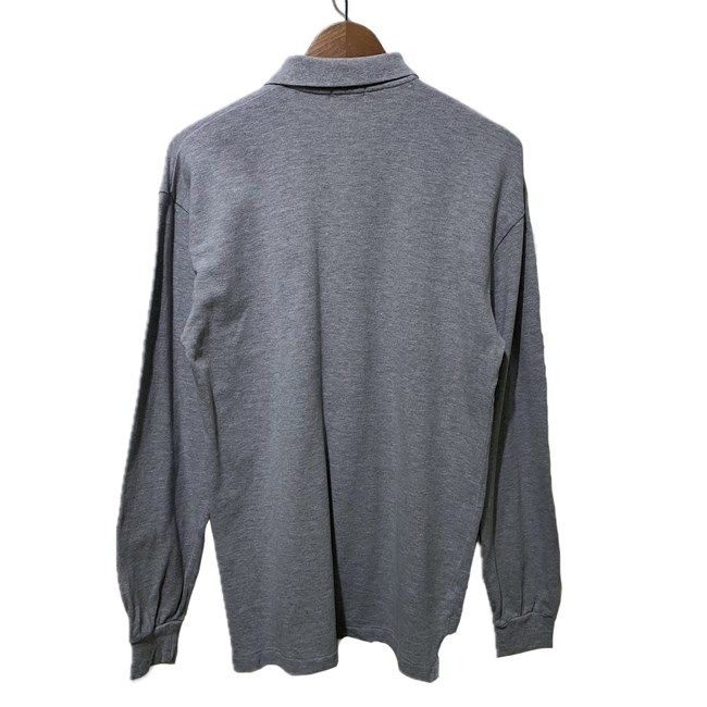 Poul Smith 長袖ポロシャツ　グレー　新品未使用サイズL Paul Smith ポロシャツ 長袖 トップス ハーフボタン レギュラーカラー