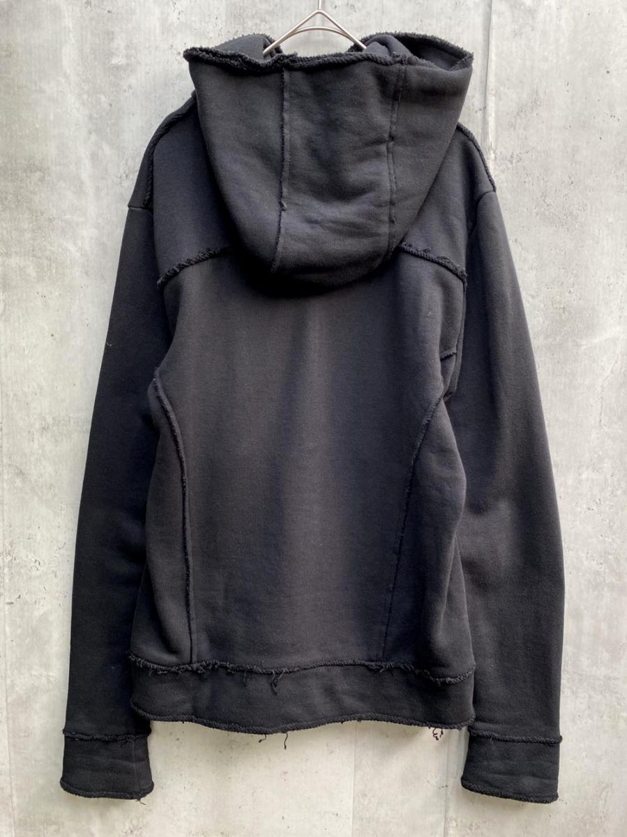 wjk ダヴルジェイケイ mj26r ジップアップ パーカー sizeS/黒