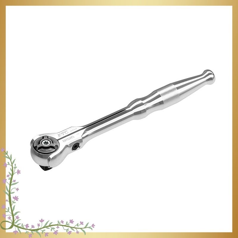 京都機械工具 KTC 9.5 sq.スイベルラチェットハンドルBRSW 3 シルバー 0