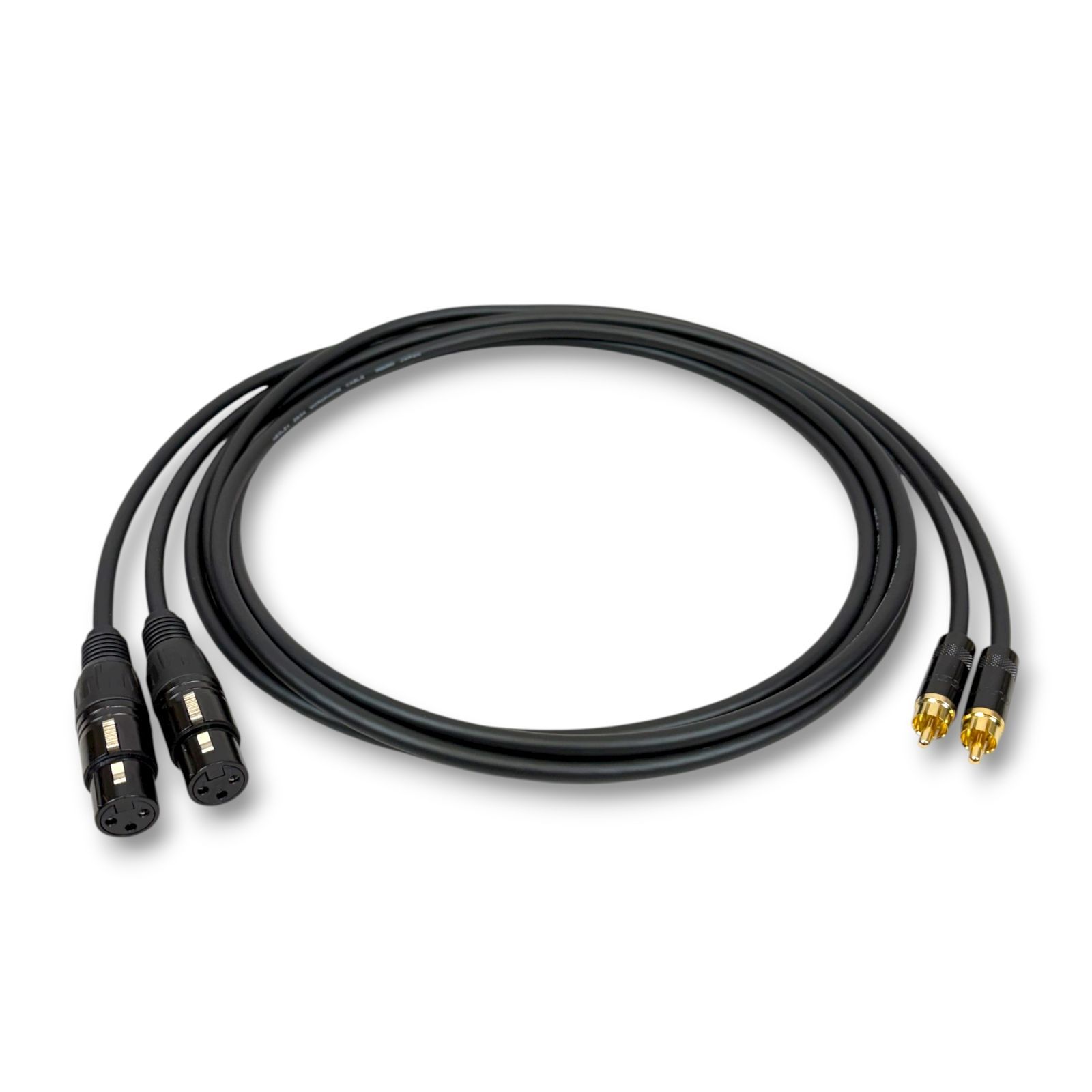 MOGAMI 2534 BLACK XLR RCA ケーブル 2m 2本セット - メルカリ