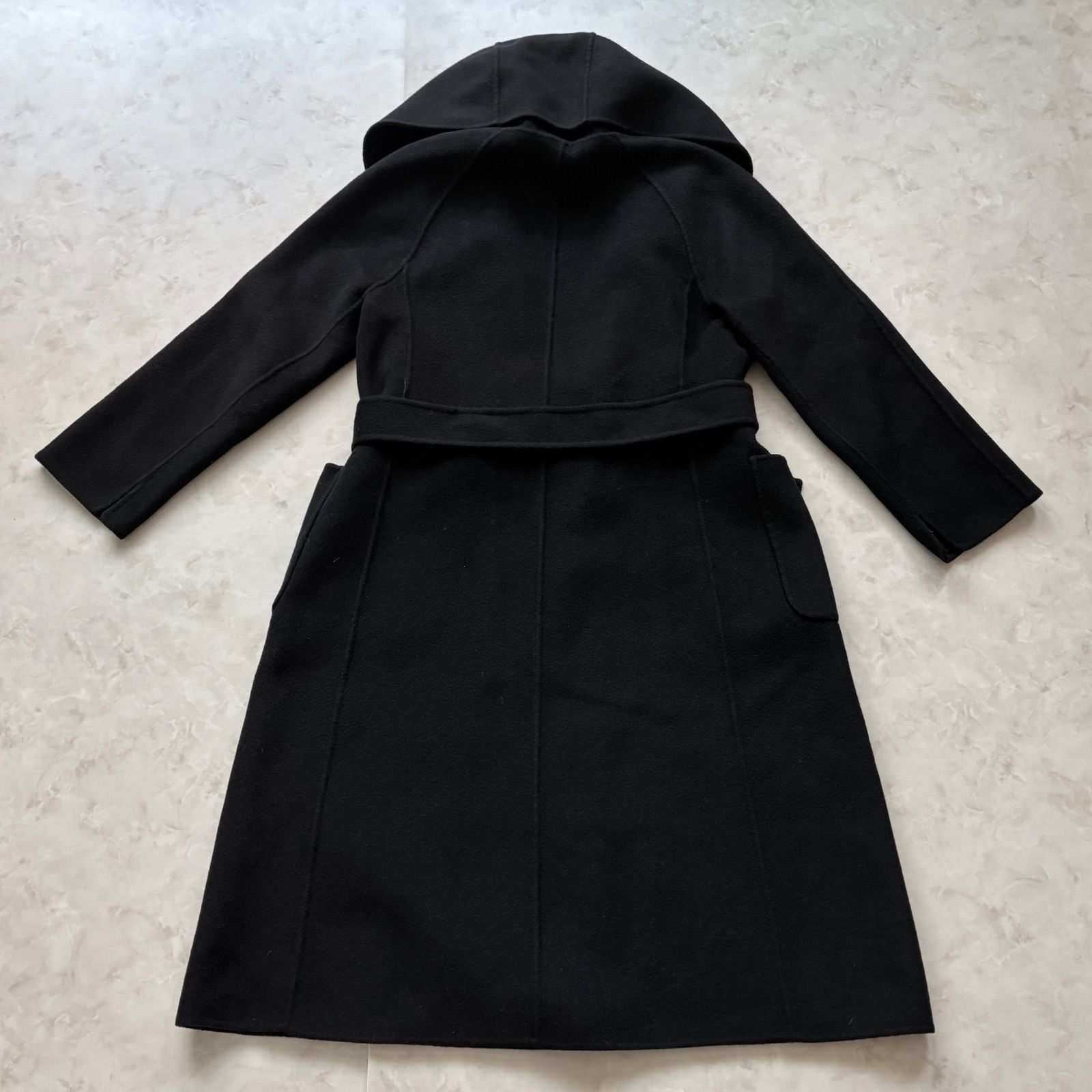 極美品】ANAYI アナイ リバーコート ウールコート 軽量 ブラック 34