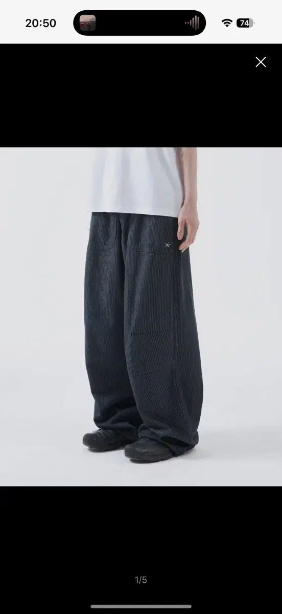 THECOLDESTMOMENT スターフィッシュ ピンストライプ パンツ