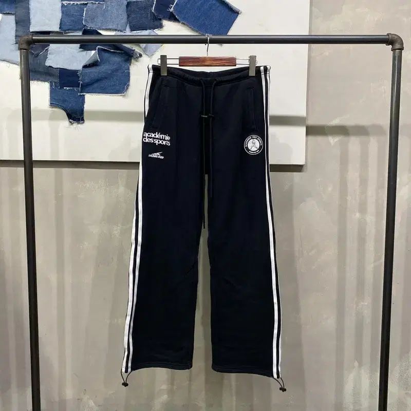 28 30インチ BADBLOOD バッドブラッド カジュアル スポーツ 刺繍 バンディング トラックパンツ ズボン