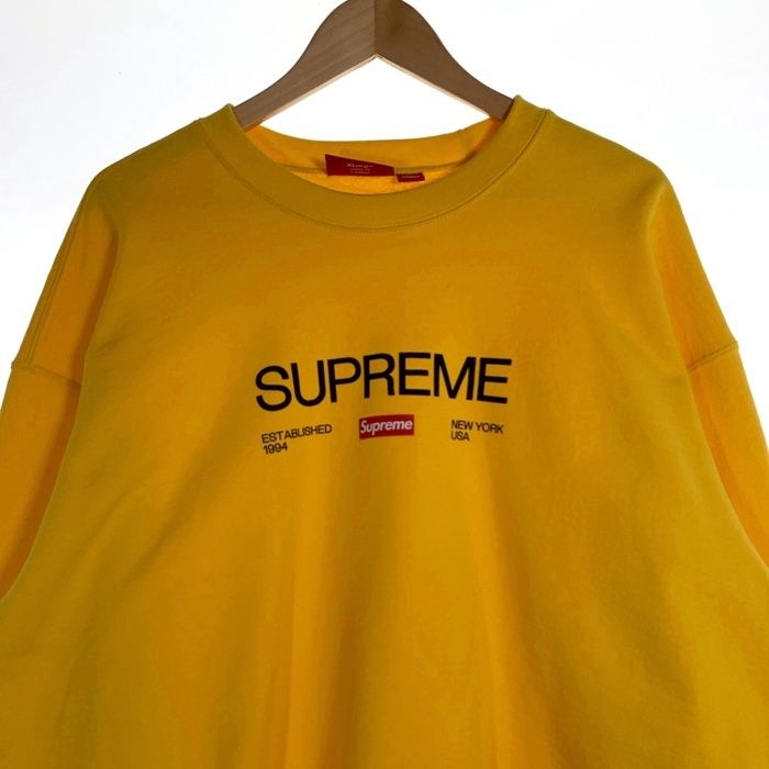 SUPREME シュプリーム 24SS Established Crewneck エスタブリッシュド