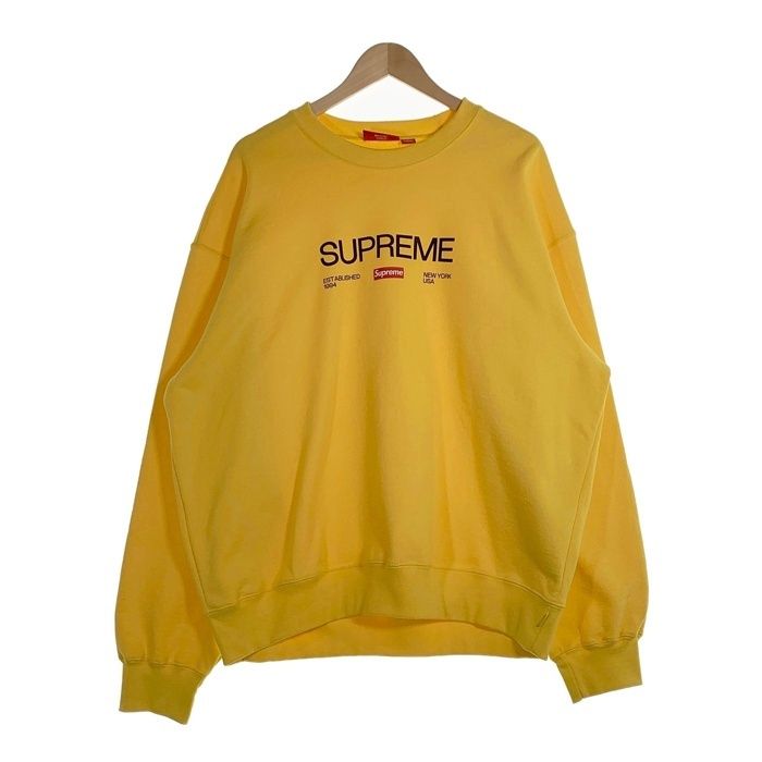 SUPREME シュプリーム 24SS Established Crewneck エスタブリッシュド