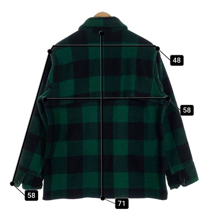 【超美品】ウールリッチ　ウールジャケット　マッキーノ　バッファローチェック　L 50's Woolrich ウールリッチ バッファローチェック ウールジャケット