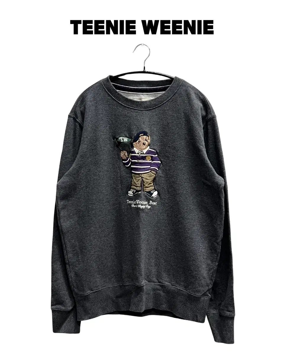 TEENIE WEENIE ティニーウィニー クマ ロゴ スウェット チャコール