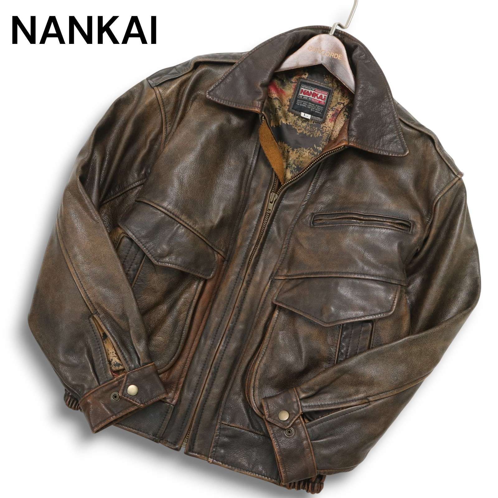 NANKAI ナンカイ 南海部品 本革☆ A2 リアル レザー ライダース