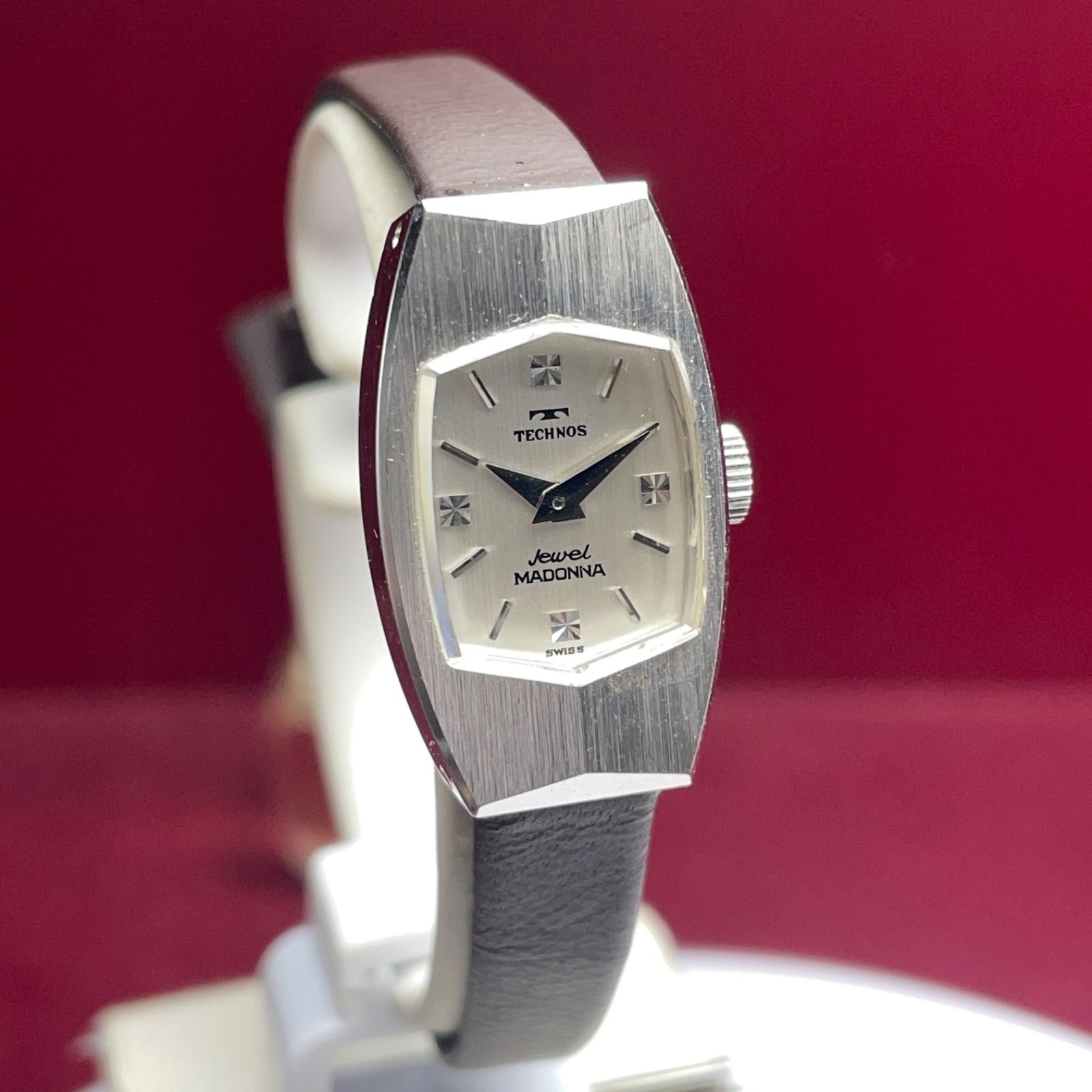 未使用保管品 70s TECHNOS Jewel MADONNA 手巻 スイス製 ヴィンテージ