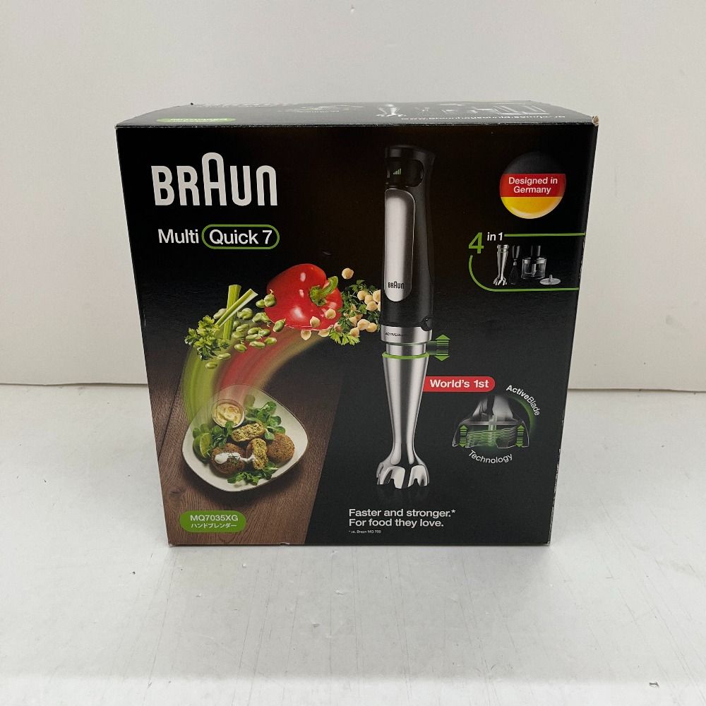 06 w 16248 BRAUN ブラウン ハンドブレンダー MultiQuick 7 マルチクイック ブラック|シルバー 品