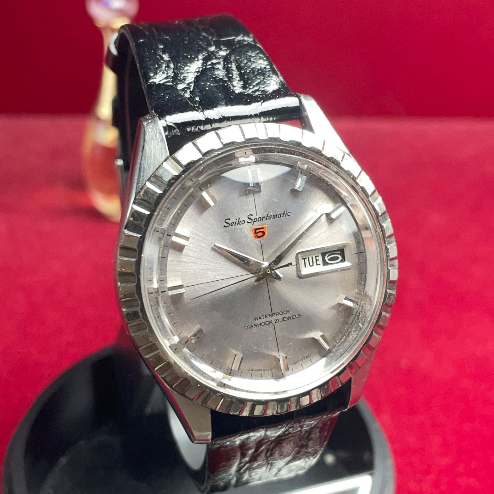 ☆風防純正新品 SEIKO スポーツマチック 5 フルーテッドベゼル 日本製