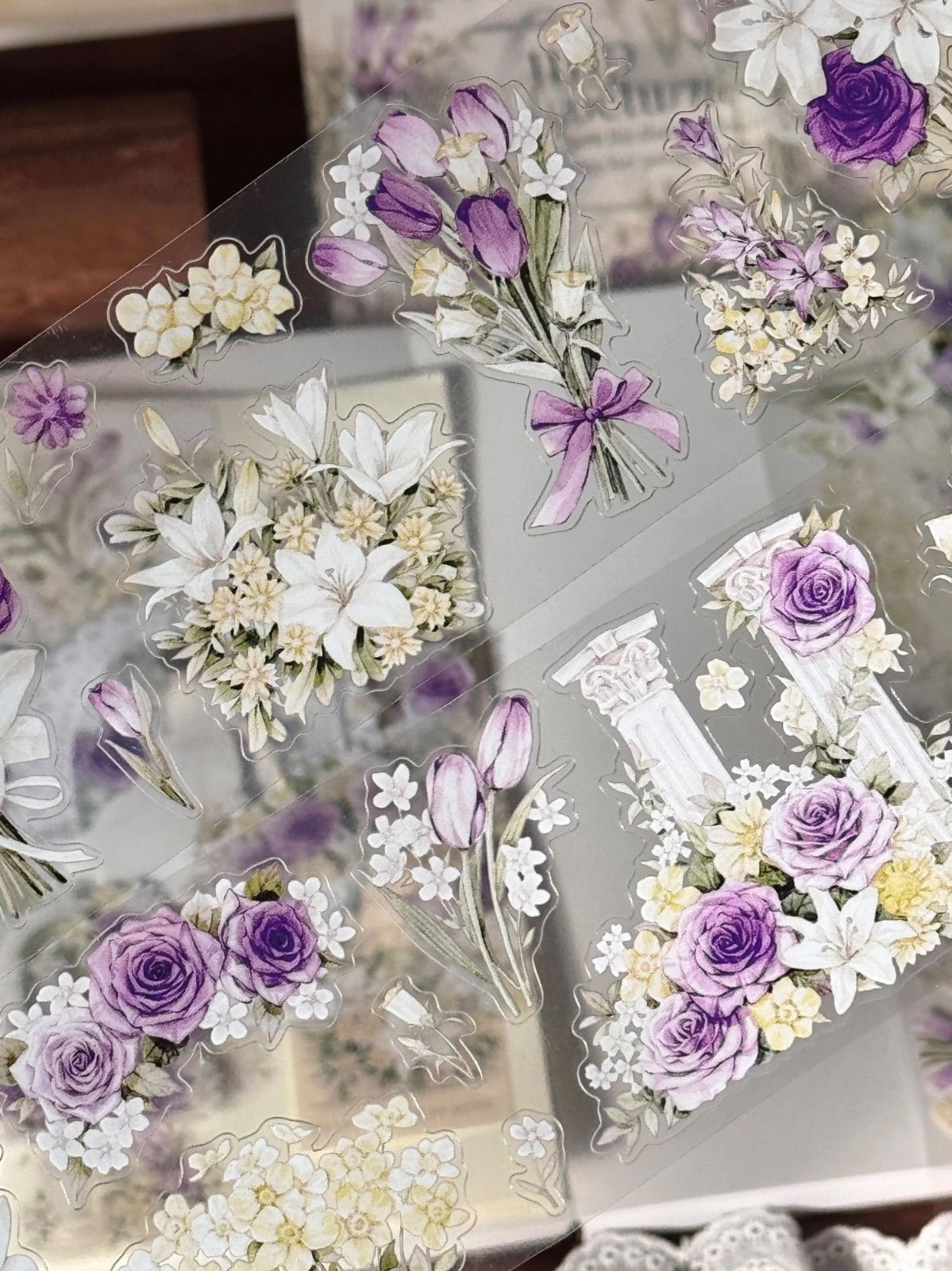 2511143 紫暮漫野 海外マスキングテープ巻き売り フラワー花 - メルカリ