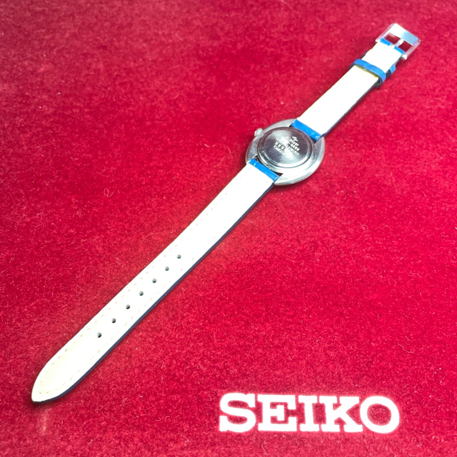 ☆OH済 SEIKO 手巻 1972年製 ネイビーダイヤル 日本製 ヴィンテージ