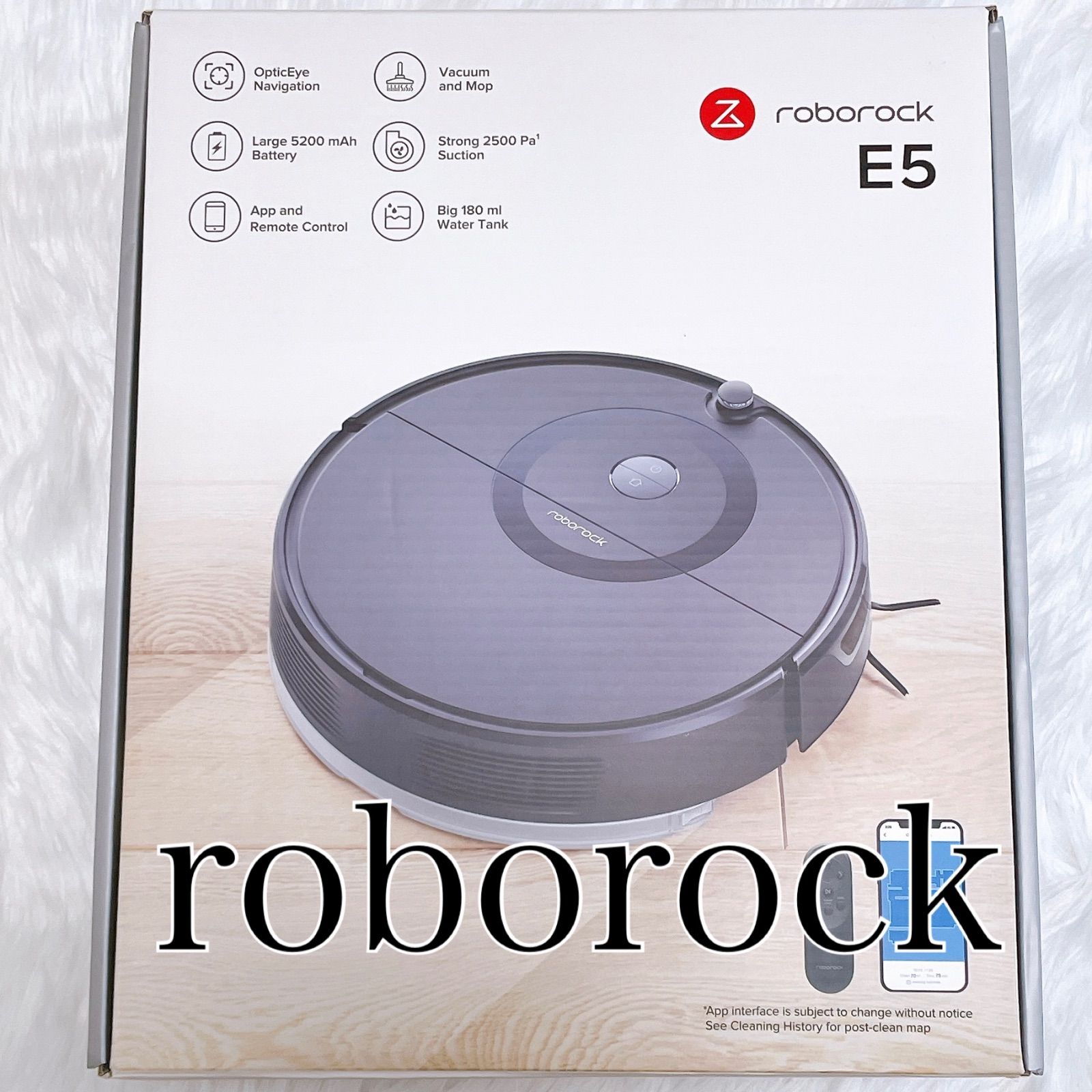 roborock ロボット掃除機 roborock E5 ブラック - メルカリ