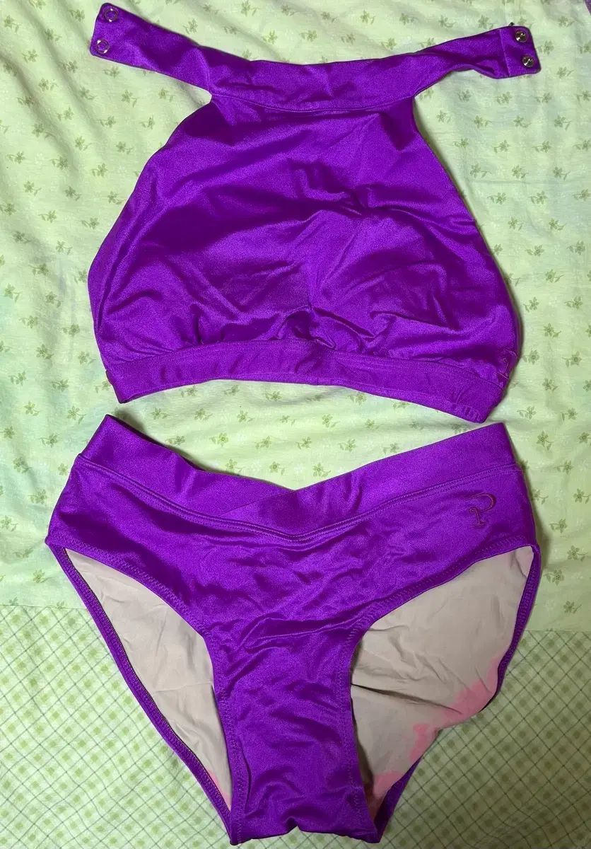 ポールダンス ウェア パープル 蛍光 PURPLE s m