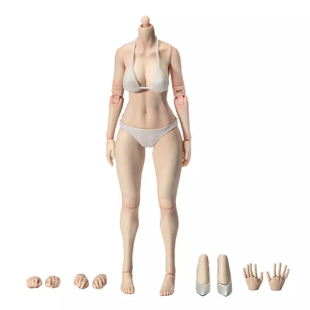 ドールアクセサリー 1|6 ナローショルダー フィメールボディ ラージバスト ホワイトスキン