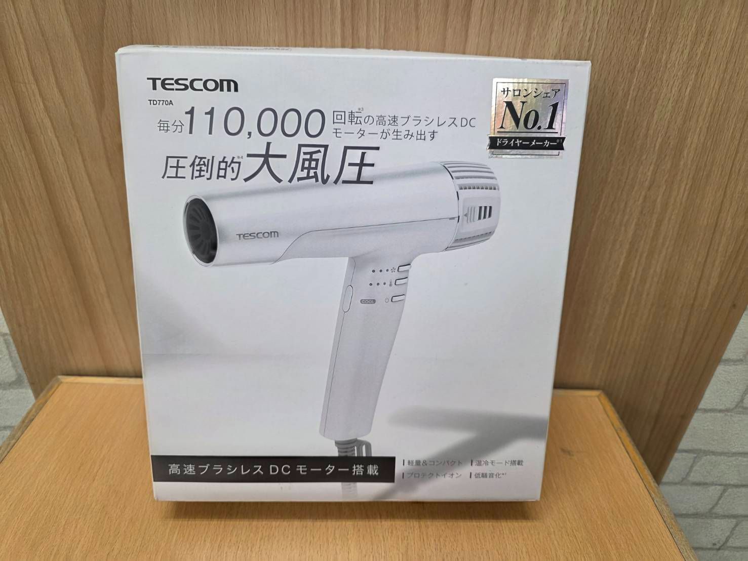 071128 ♥ TESCOM テスコム プロテクトイオンヘアードライヤー TD 770 A-W