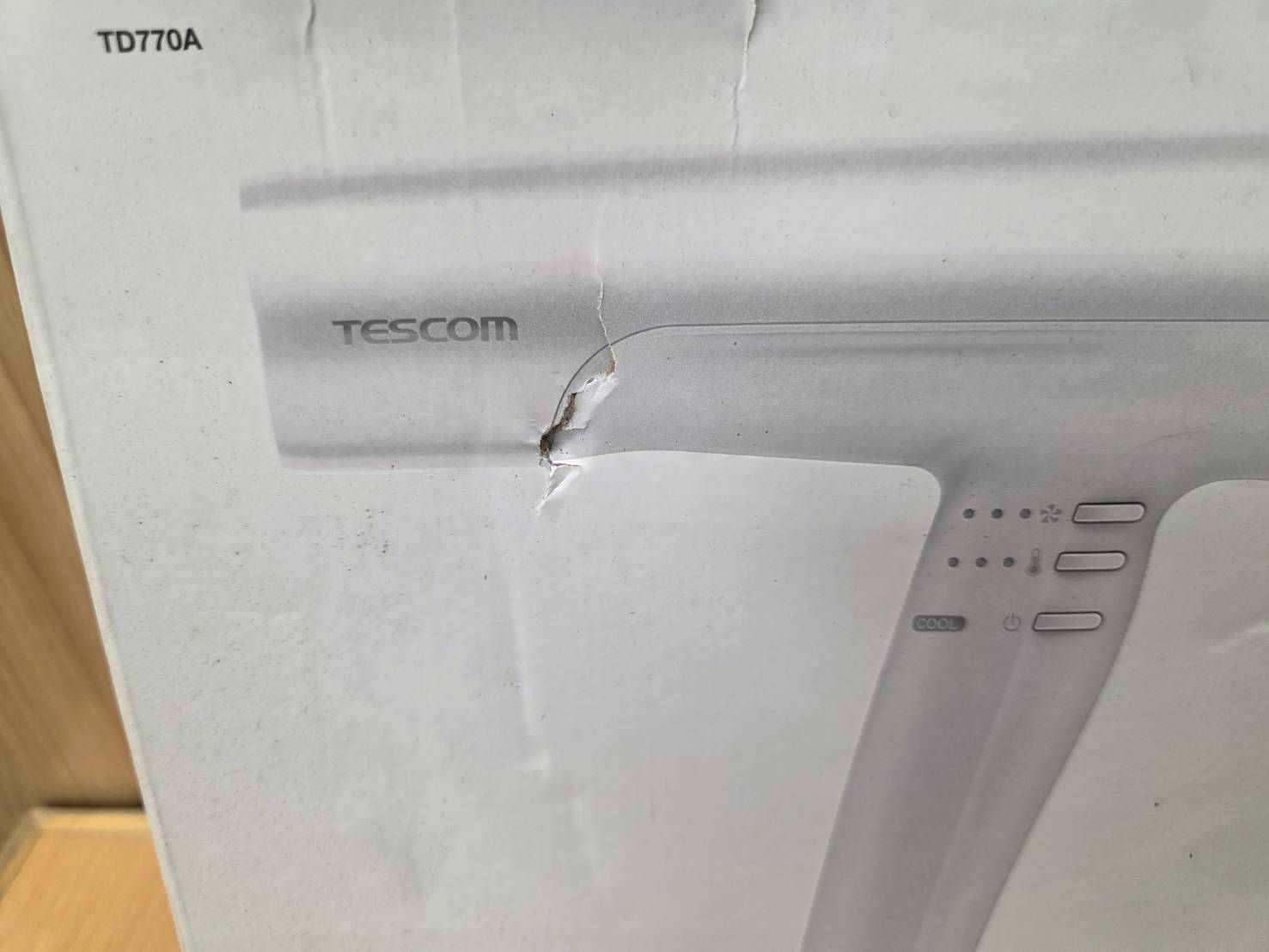  071128 TESCOM テスコム プロテクトイオンヘアードライヤー TD 770 A-W ドライヤー ヘアドライヤー