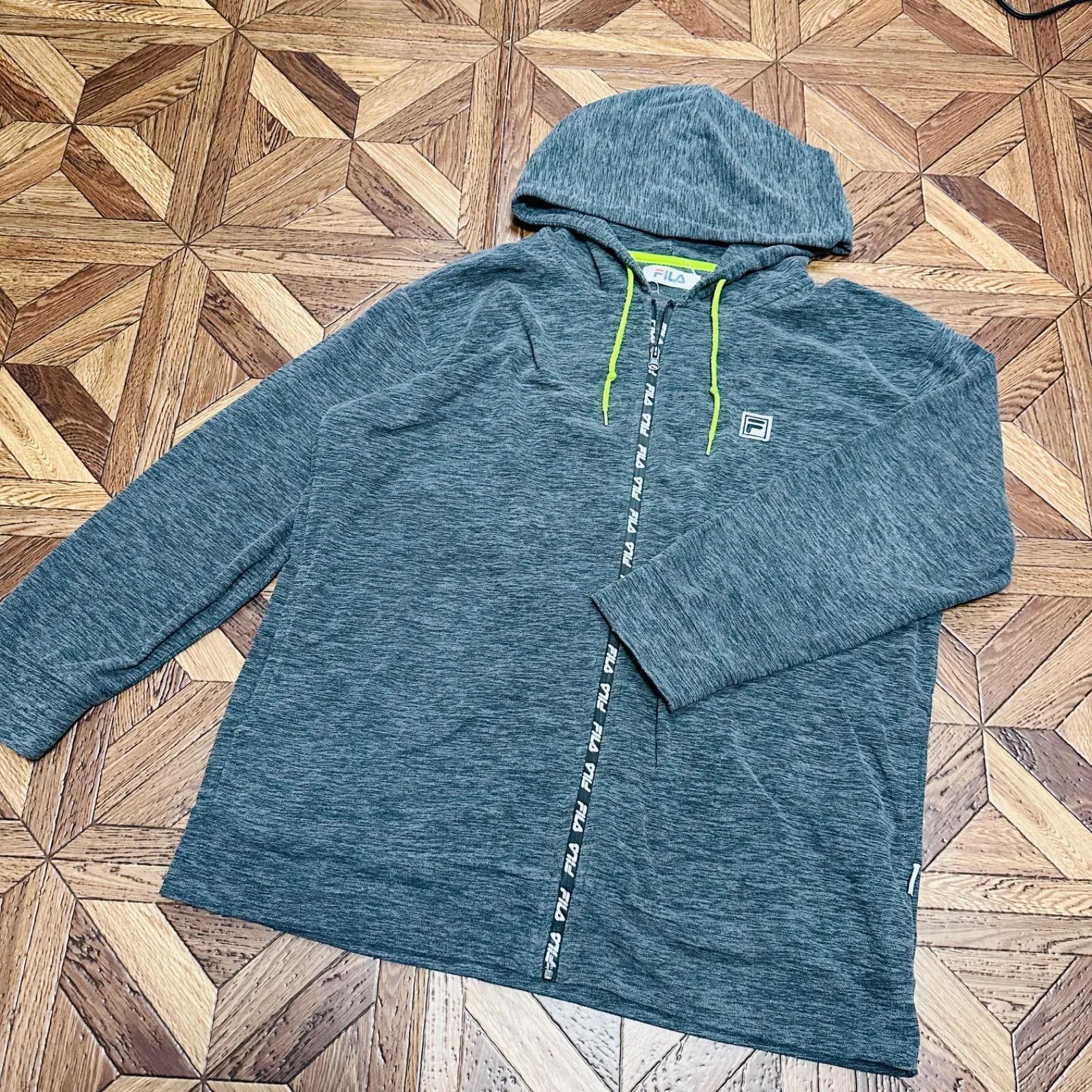 FILA フィラ ジップアップ 裏起毛 ジャケット メンズ LL グレー - メルカリ