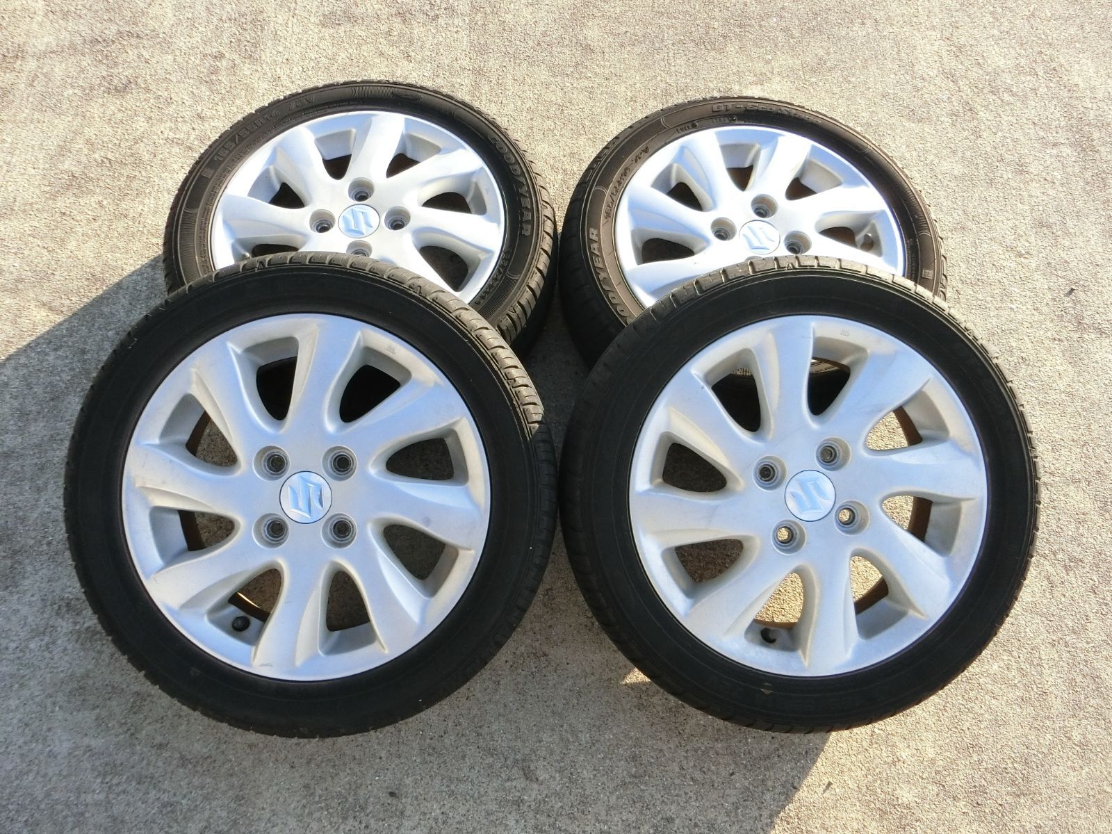 887] スズキ純正 14インチ アルミホイール 14×4.5J +50 PCD100 ハブ径