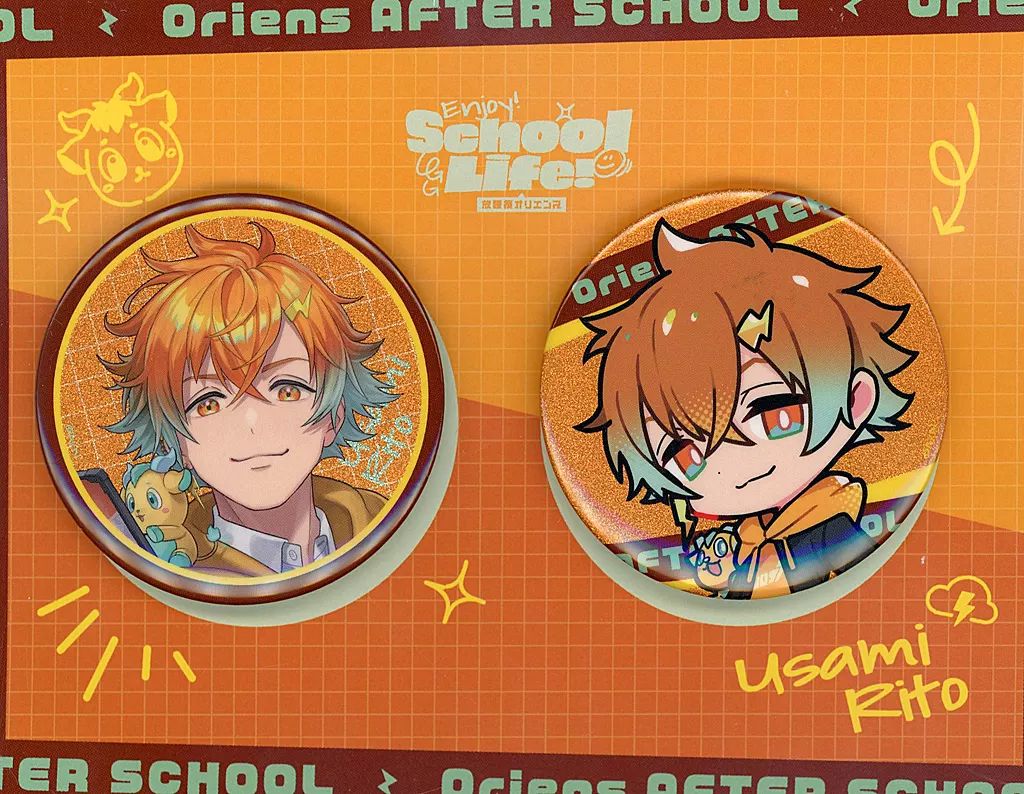 中古】バッジ・ビンズ 宇佐美リト 缶バッジセット 「バーチャル