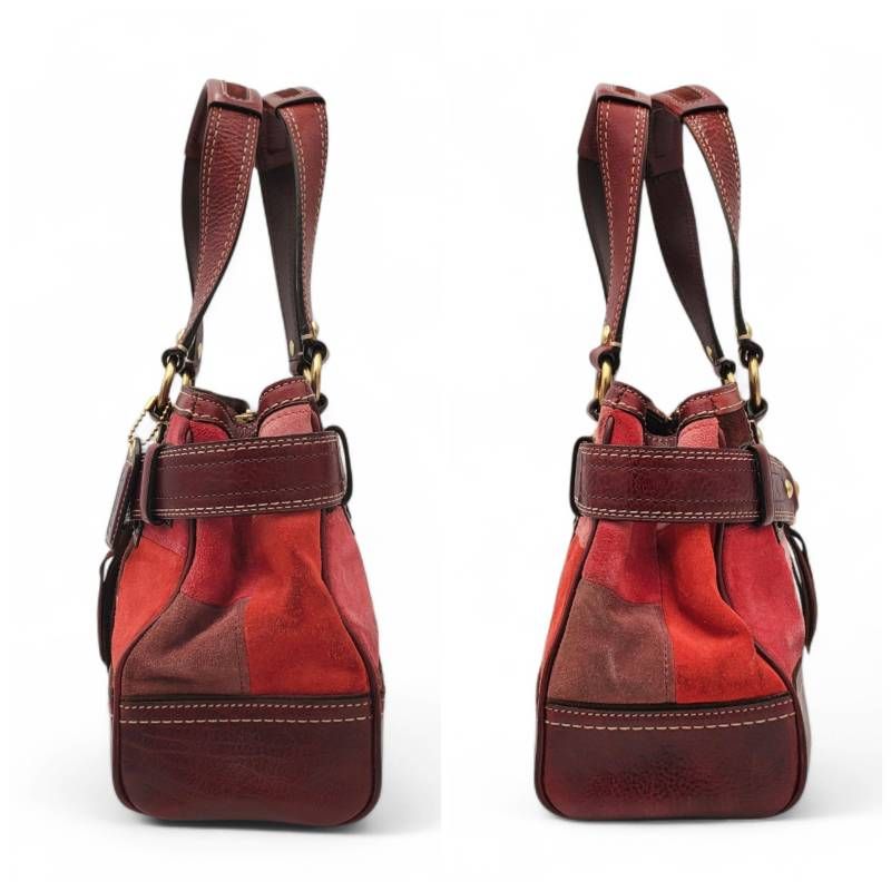 COACH Hampton Mosaic Patchwork Leather コーチ トートバッグ