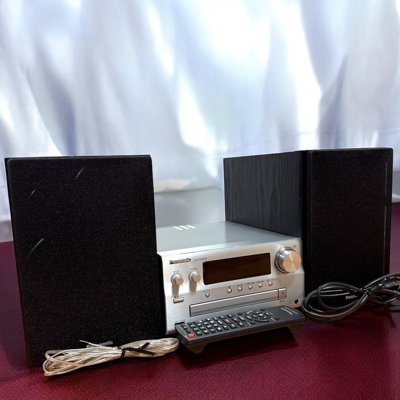 製 Panasonic パナソニック SC PMX 90 S シルバー ミニコンポ FM AM 2バンド Bluetooth対応 ハイレゾ音源対応