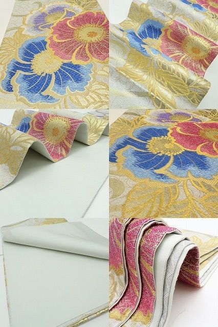  六花 RIKKA 着物 正絹 桜 成人式 振袖用 袋帯 A 4056 袋帯 帯