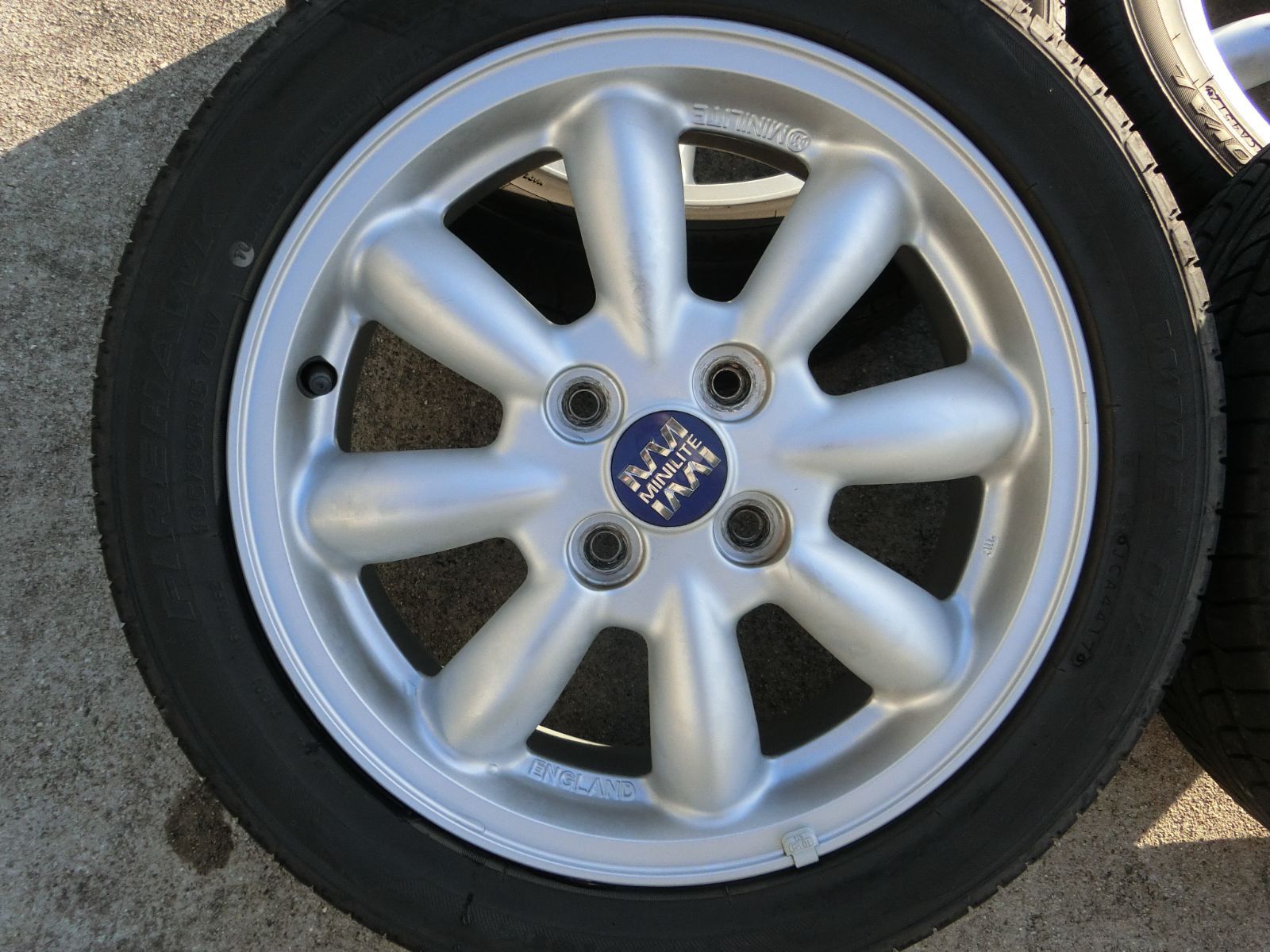 888 ダイハツ ミニライト 15インチ アルミホイール 15 4 5 J 45 PCD 100 ハブ径 約54 mm 4穴 4本セット 165 55 R ミラジーノ 外し