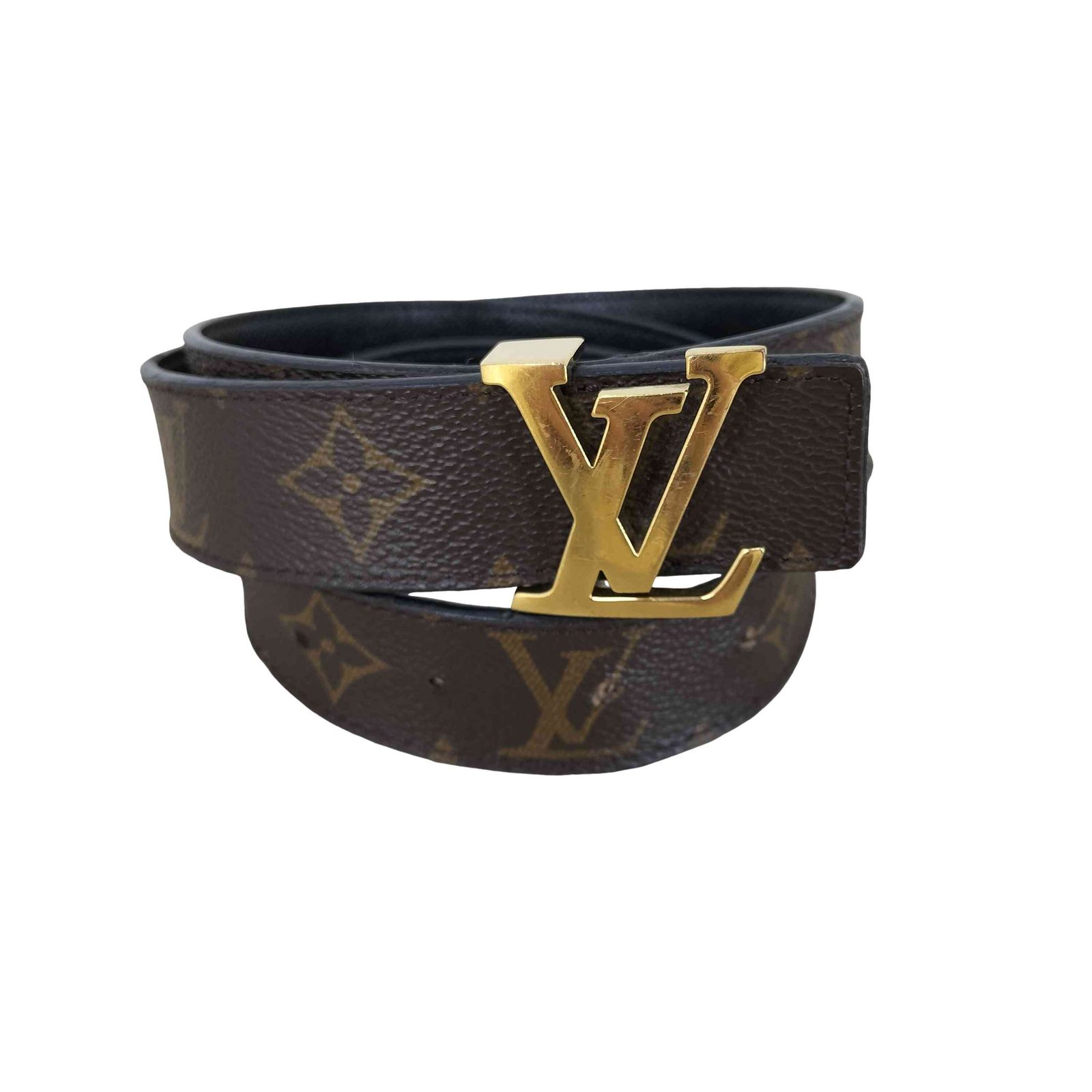 ルイヴィトン LOUIS VUITTON モノグラム サンチュール・LVイニシャル