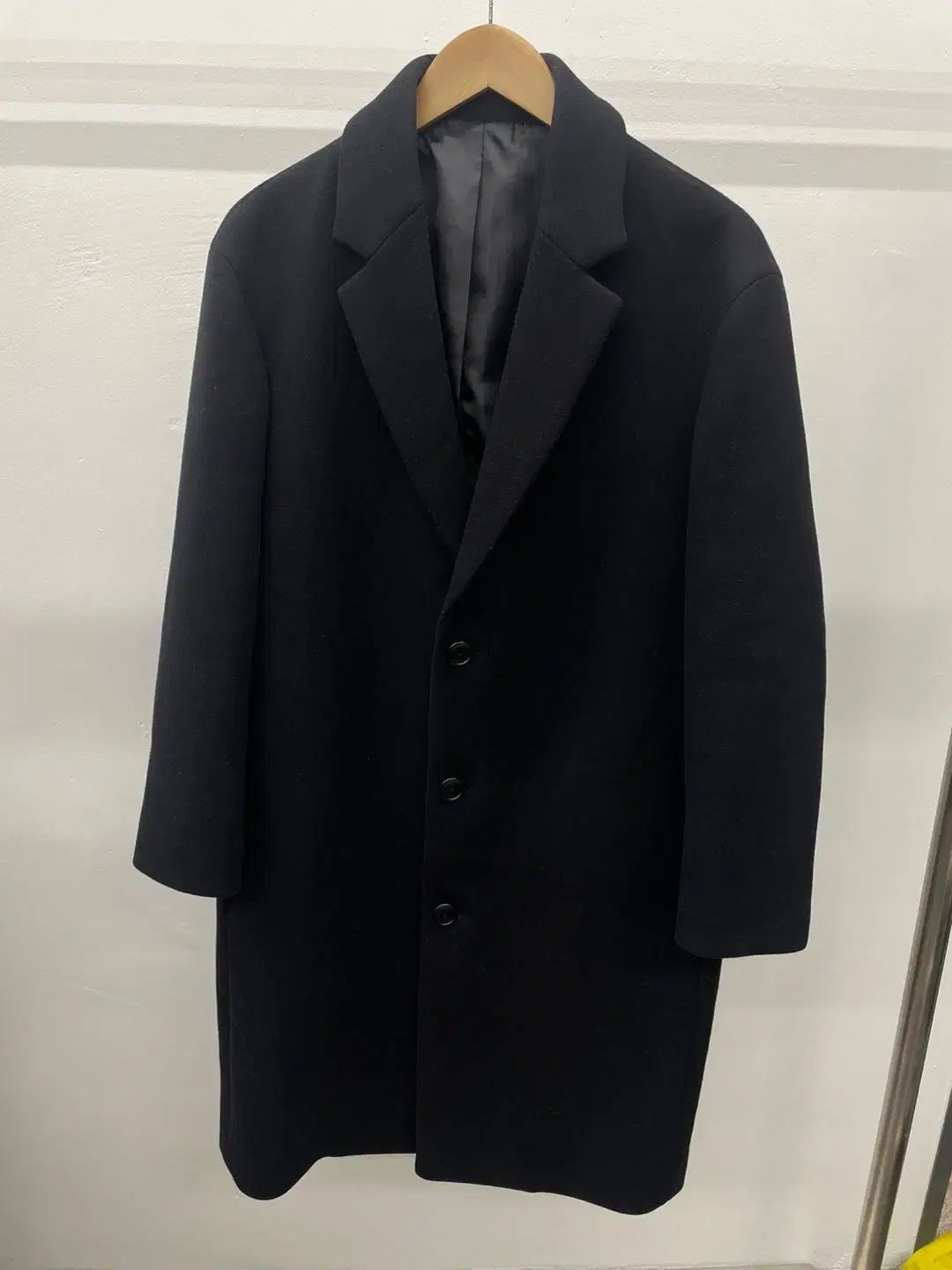 クアー MTRウール カシミア Single コート ブラック Sサイズ