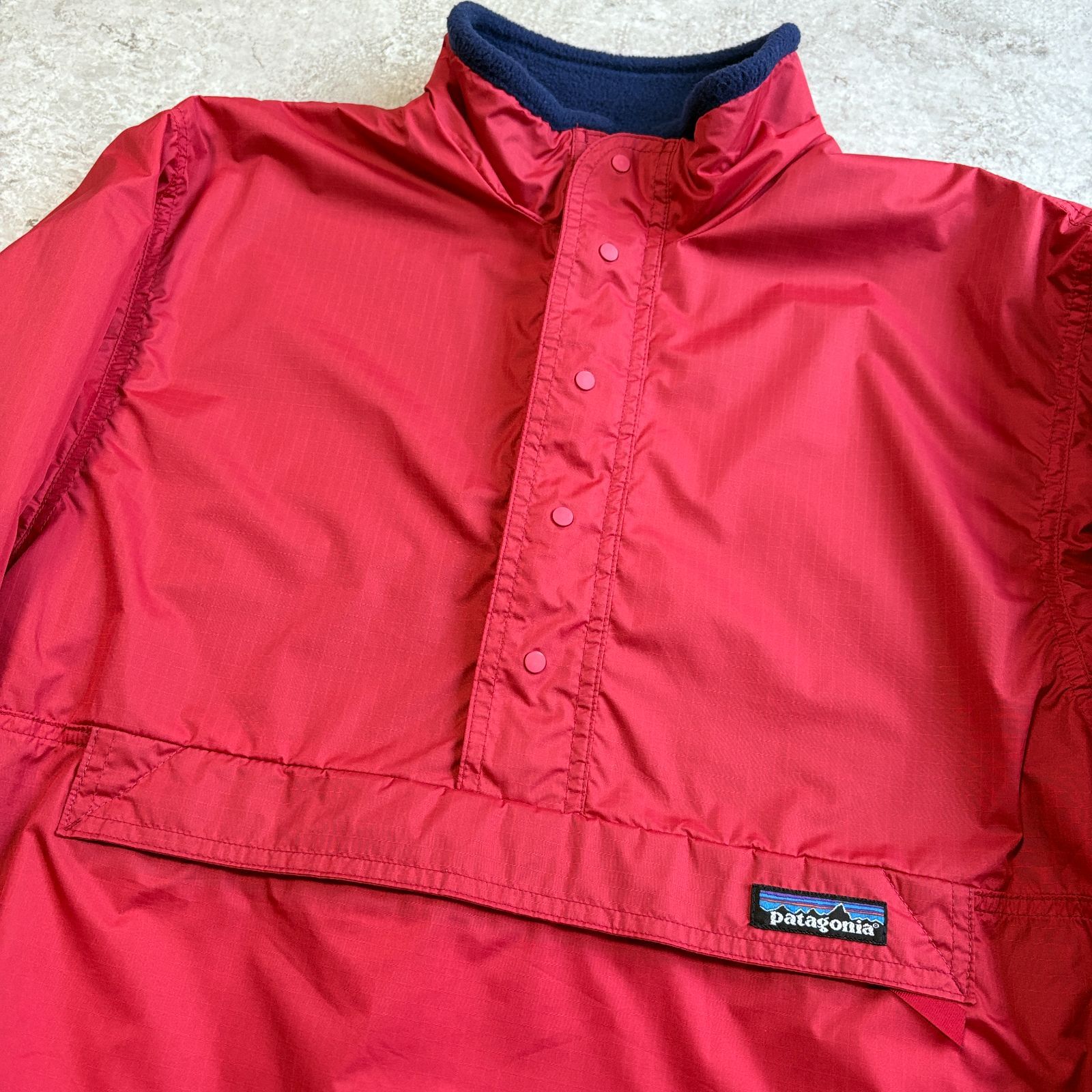 90s 1998年 USA製 patagonia Capilene Glissade 【 navy × red
