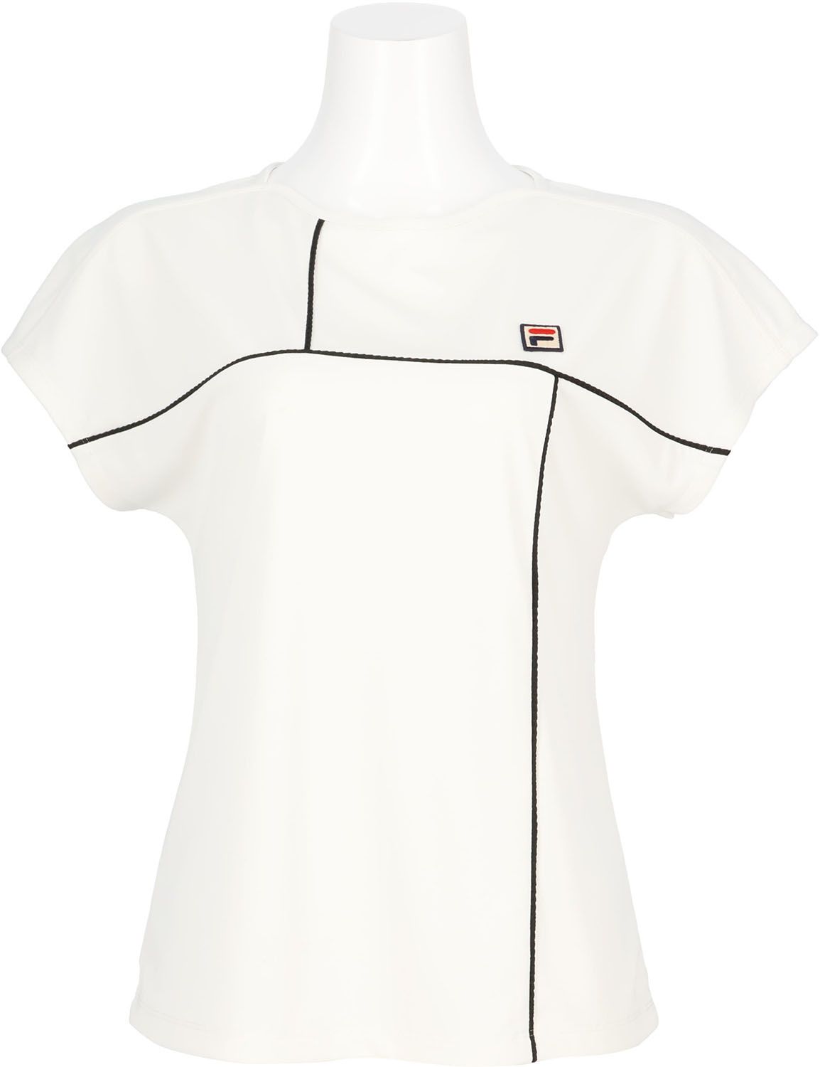 爆買い，品質保証 フィラ FILA テニス ゲームシャツ レディース ウィメンズ 女性 大人 半袖 Tシャツ レディースウェア サーマルスキン素材 汗冷え防止 リズミカル パイピング 立体感 部活 クラブ  EL0220 20Z ネイ ポロシャツ