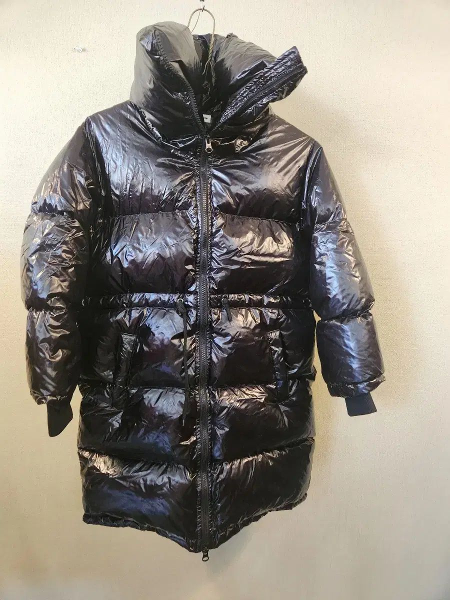 ジェリーメロ 130 8-9歳 グースブラック 光沢 ロング ダウン アウター