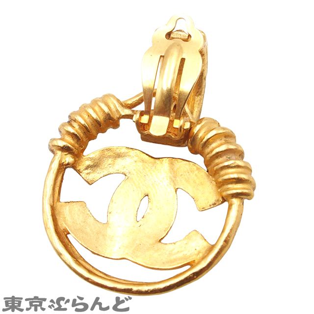 シャネル CHANEL イヤリング ゴールド メタル ココマーク ヴィンテージ