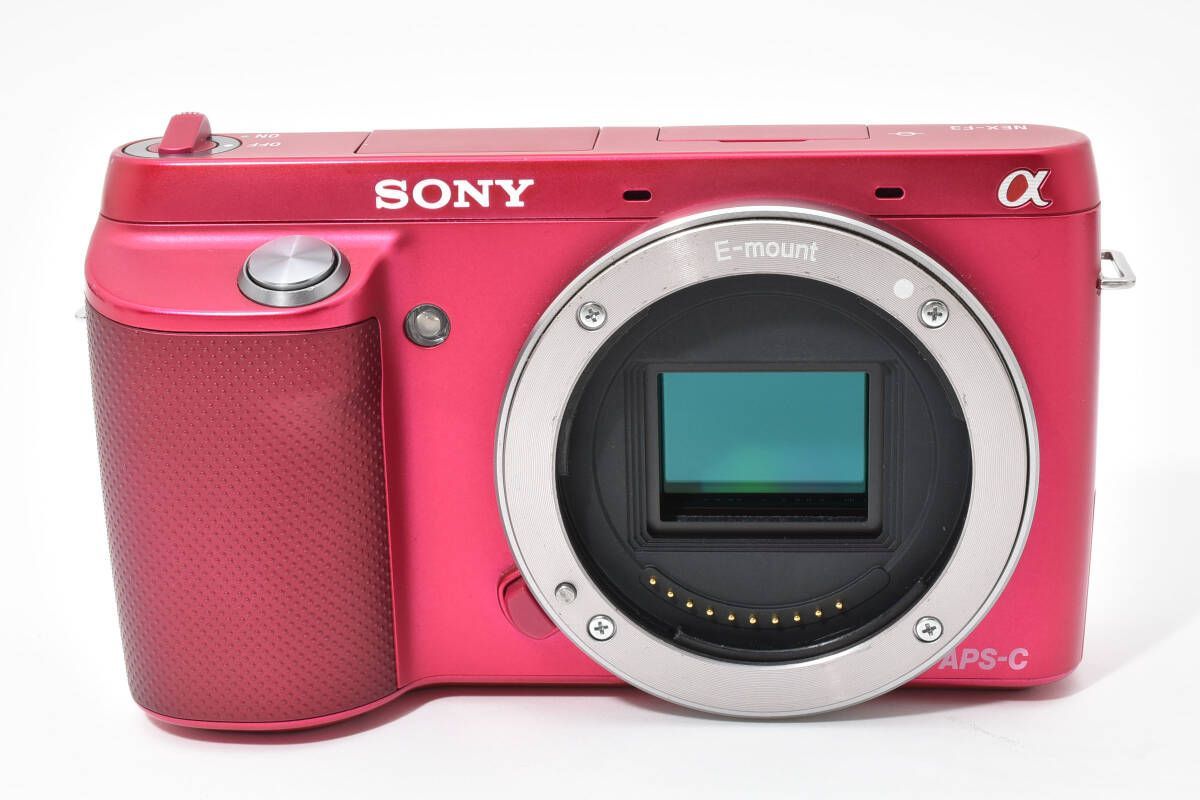 ☆良品☆ ショット数9628枚 ソニー SONY NEX-F3 ピンク E 18-55mm F3.5