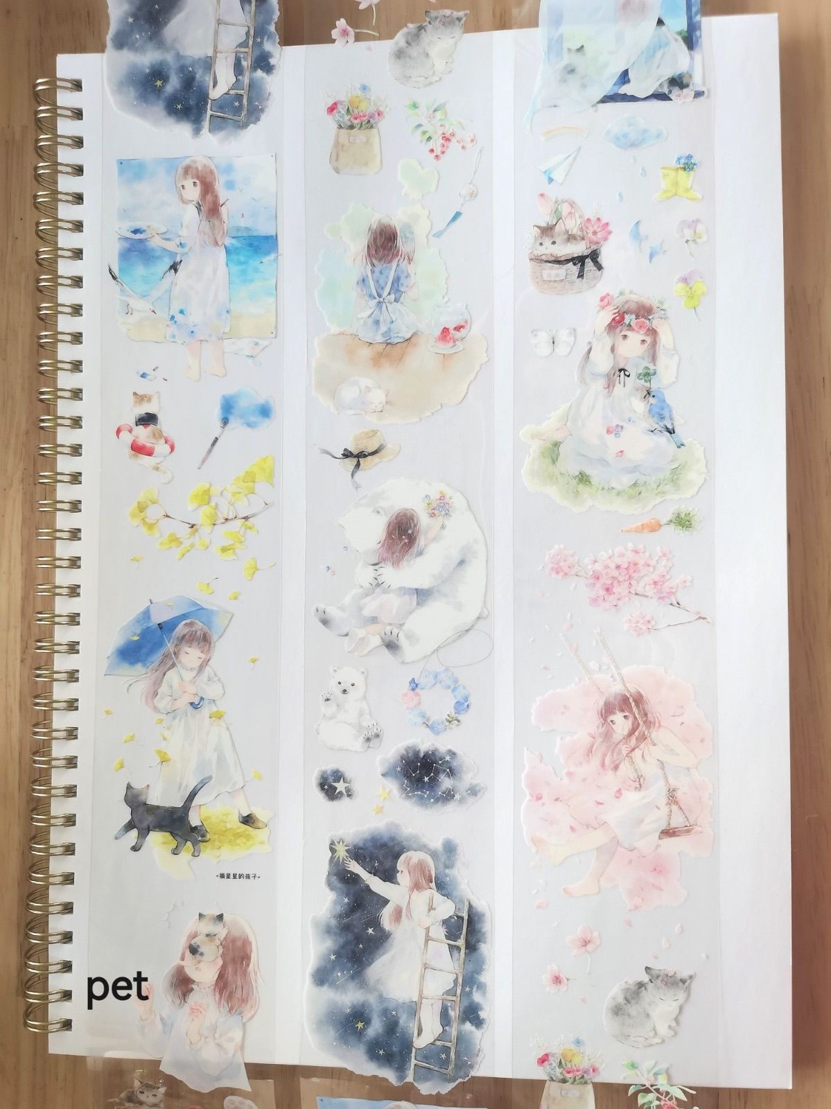 2511156 星星的 苜暖 海外マスキングテープ巻き売り 人物マスキング