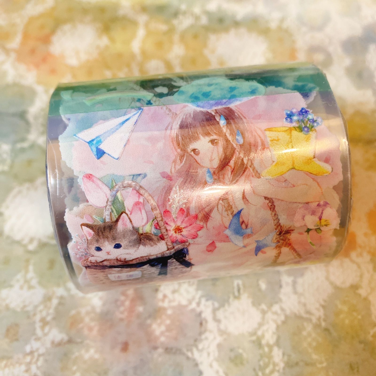 2511156 星星的 苜暖 海外マスキングテープ巻き売り 人物マスキング