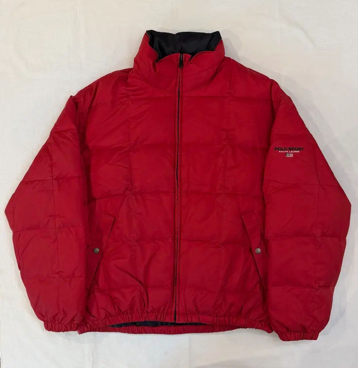 90 s POLO SPORT ポロスポーツ ヴィンテージ グースダウン ダウン レッド