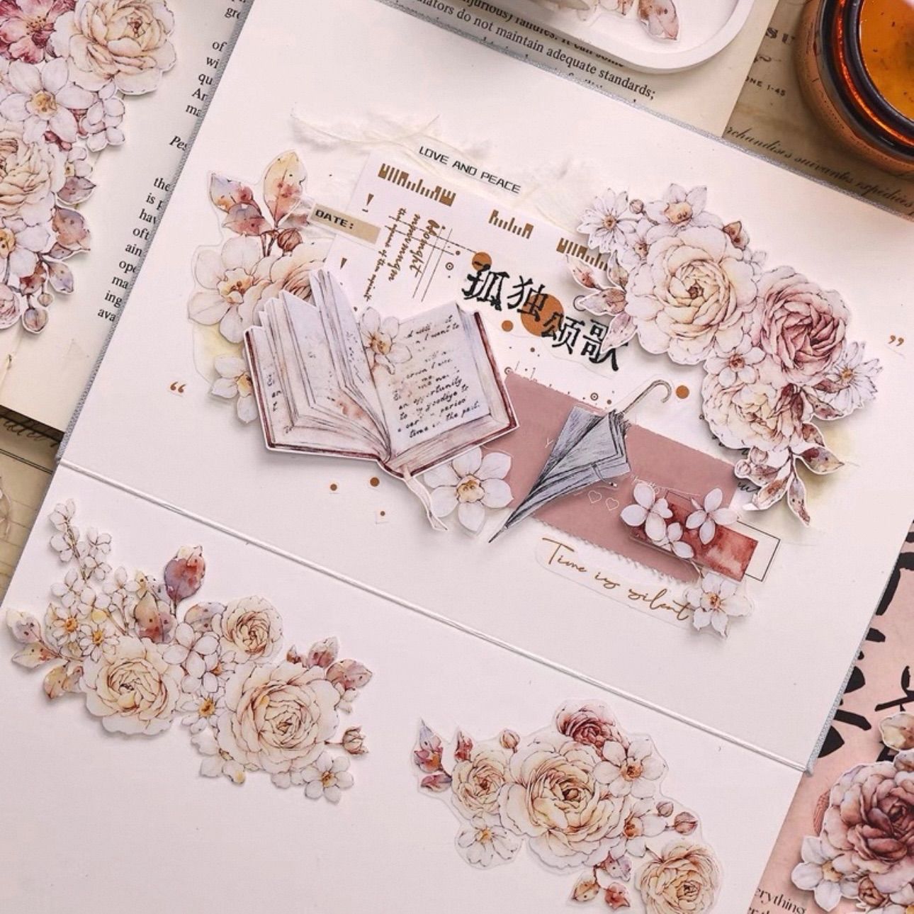 PET 5.5cm×6m 120cm/loop 海外マスキングテープ 海外マステ 花 - メルカリ