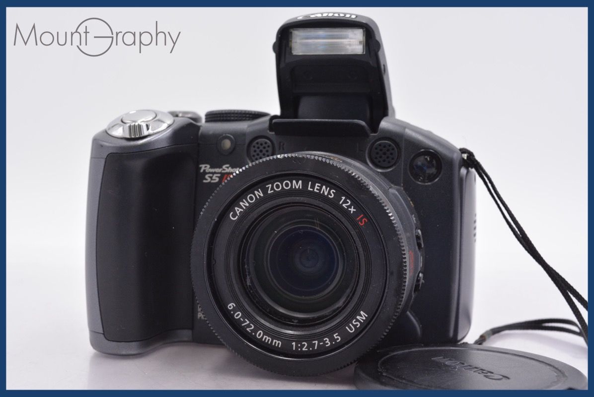キヤノン Canon PowerShot S5 IS 12x 単三電池仕様 前キャップ付 同梱